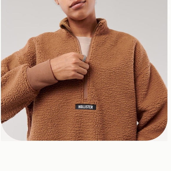 Sherpa Half-Zip Sweatshirt - Picture 2 of 4